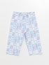 LC Waikiki Crew Neck Printed Short Sleeve Girl Pajama Set